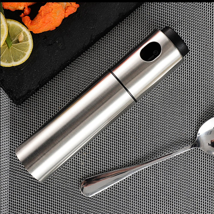 Fľaša s nerezovým sprejom na olej, 135 ml, kov