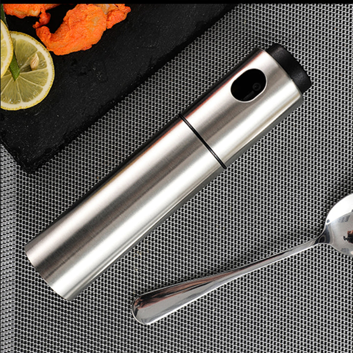 Fľaša s nerezovým sprejom na olej, 135 ml, kov